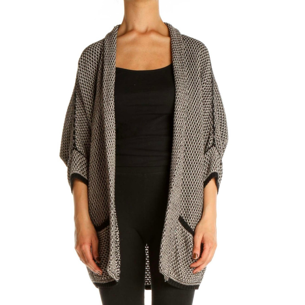 Splendid 3/4 Sleeve Silk Blend Cardigan Size Small